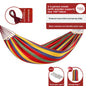 Thickened Nylon Outdoor Hammock Anti-Rollover Striped Swing Bed