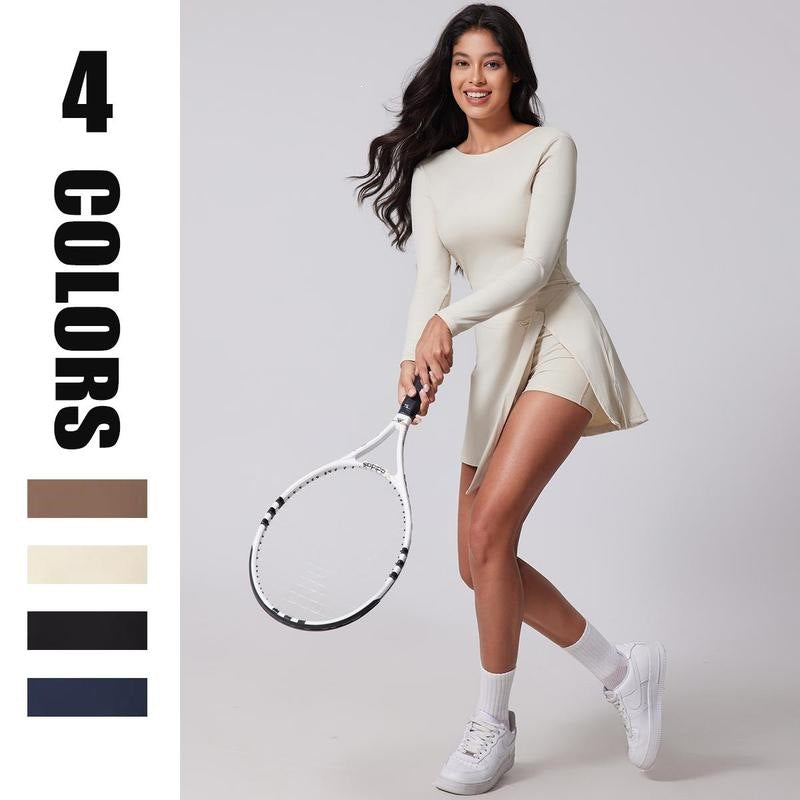 Long Sleeve Tennis Skirt Set