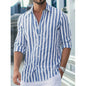 Mens Long Sleeve Striped Shirt