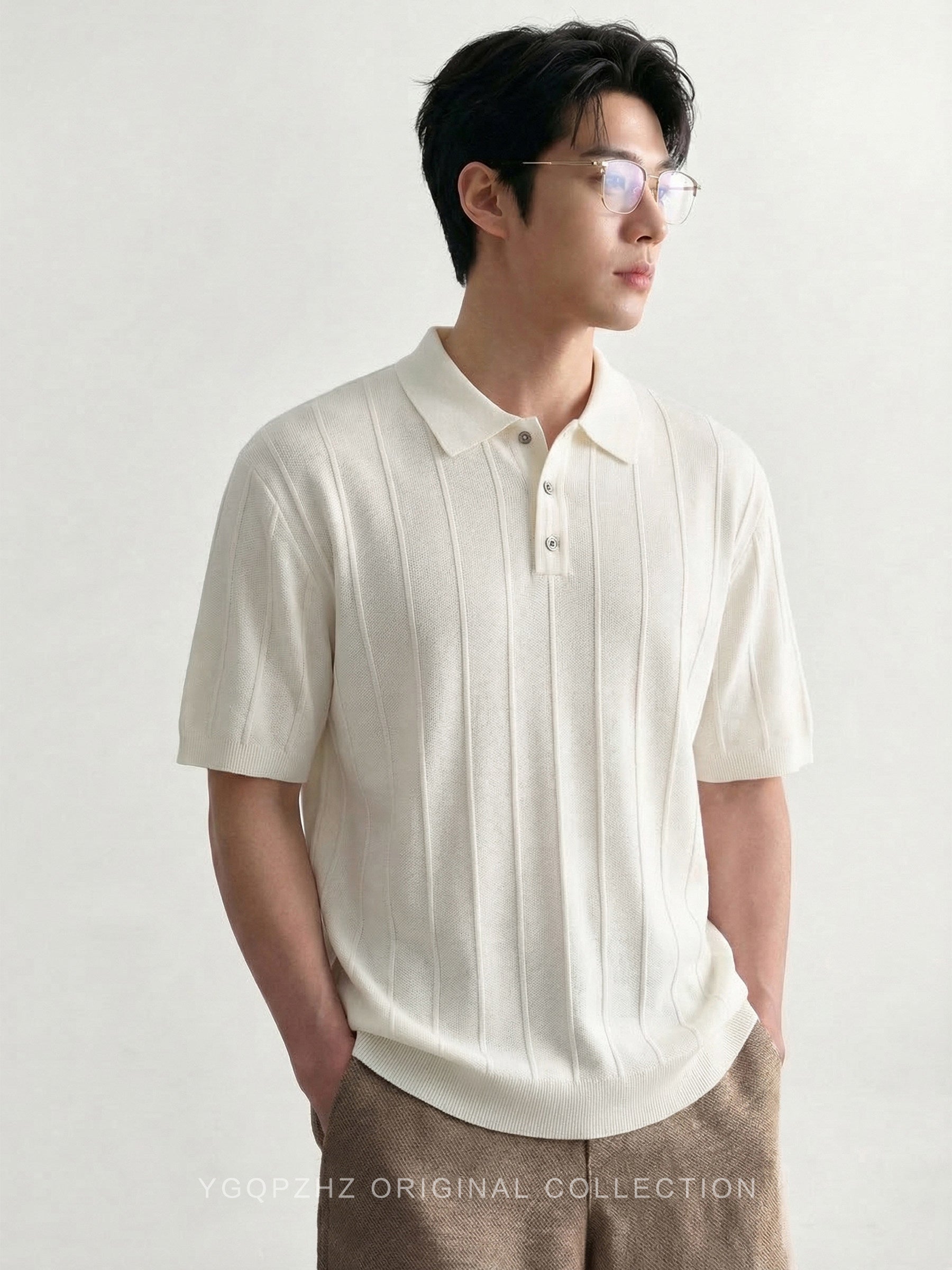 Mens Ice Silk Polo Shirt