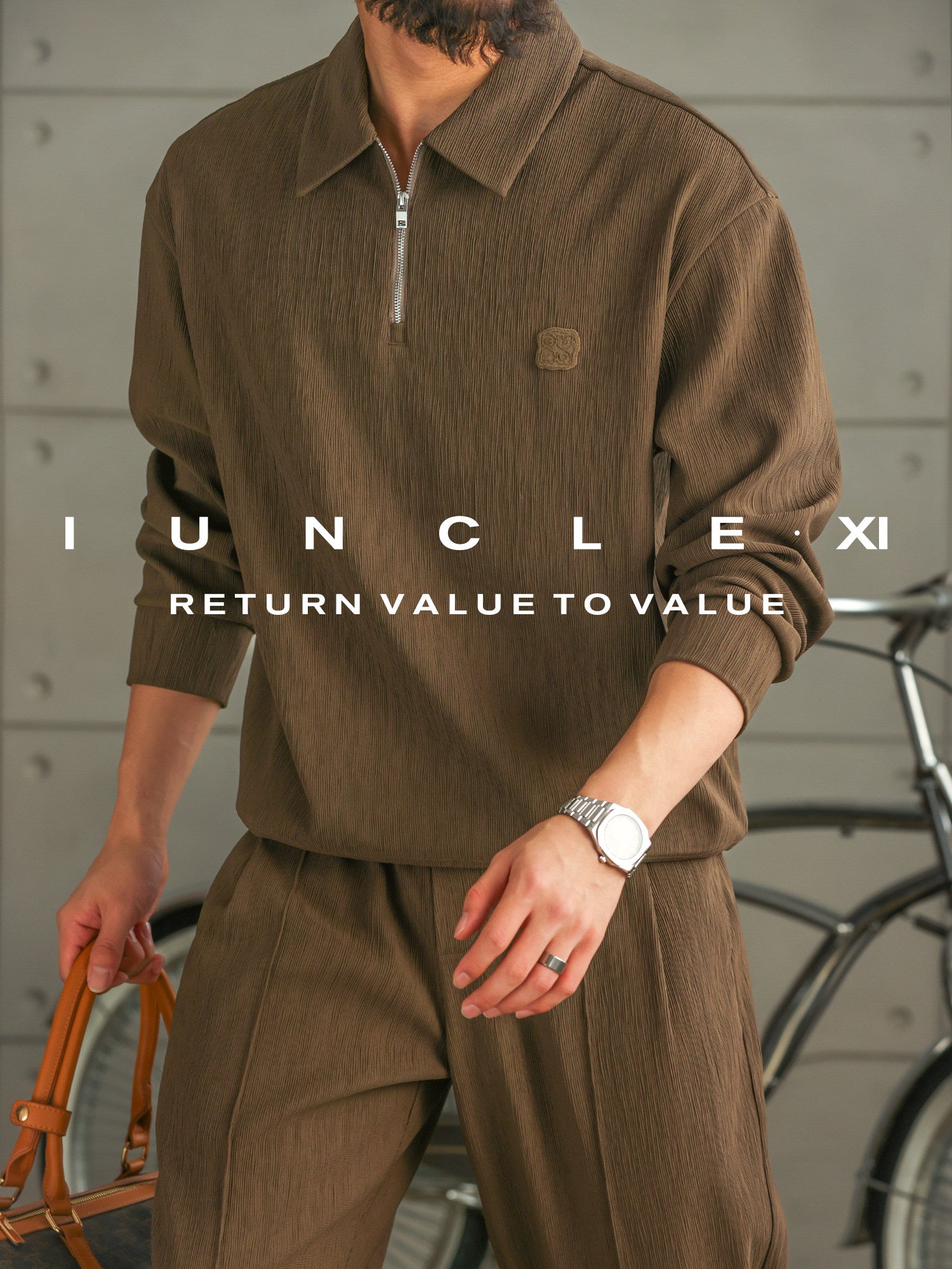 Mens Polo Long Sleeve Sports Suit