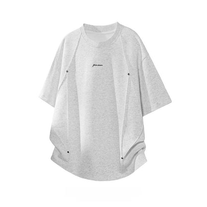 Men's 3D Pleated Short Sleeve T-Shirt