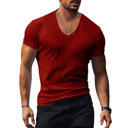 Mens V-Neck Slim Fit T-Shirt