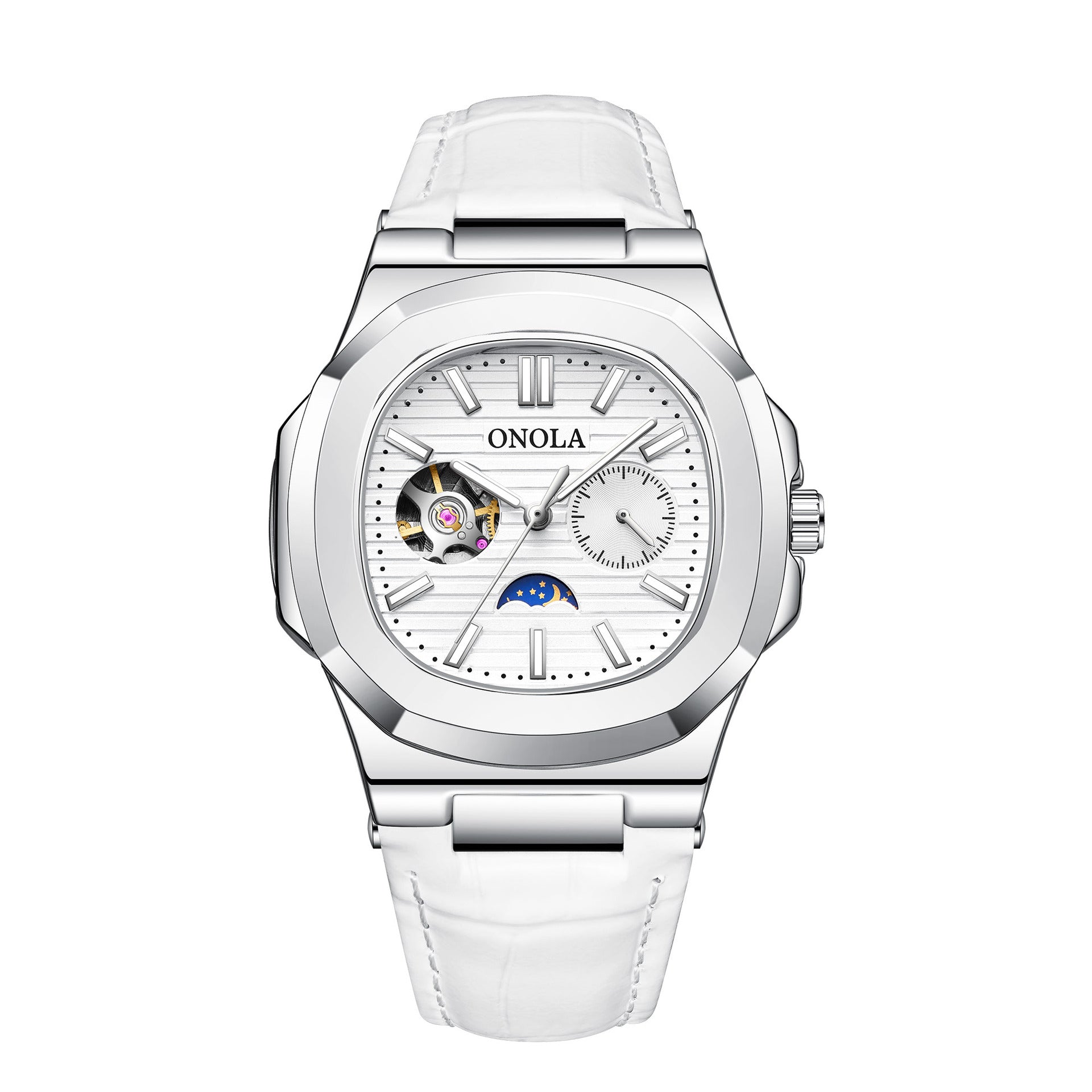 Sun Moon Star Mechanical Watch Men