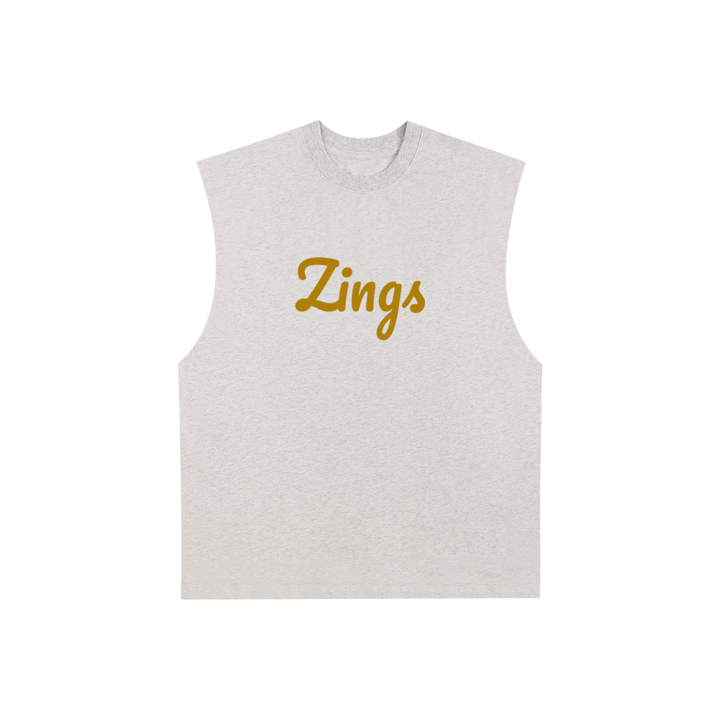 Raw Edge Cotton Tank Top