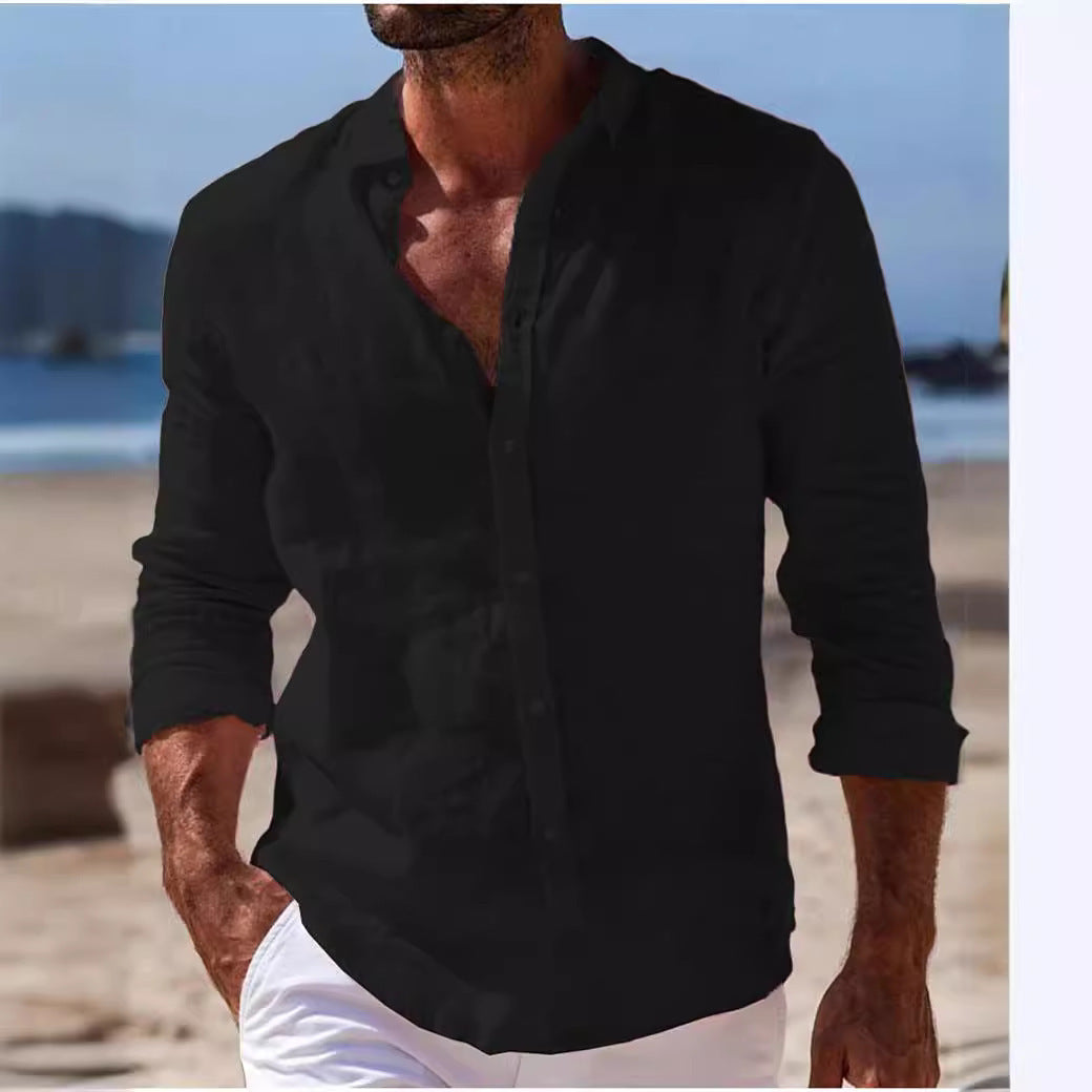 Men's Casual Long Sleeve Button Shirt
