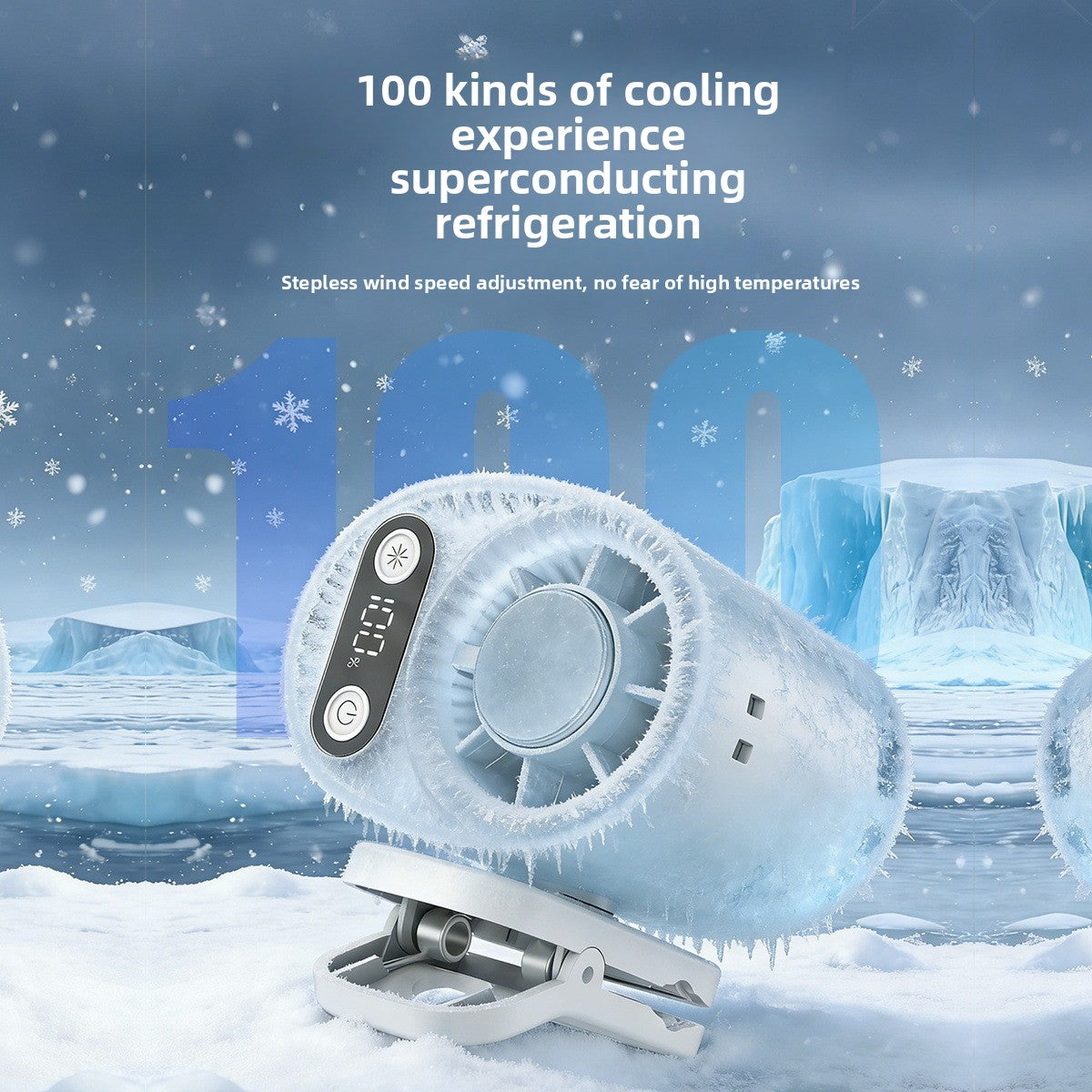 Portable USB Rechargeable Neck Hanging Fan