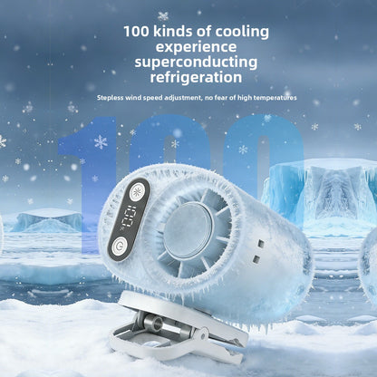 Portable USB Rechargeable Neck Hanging Fan