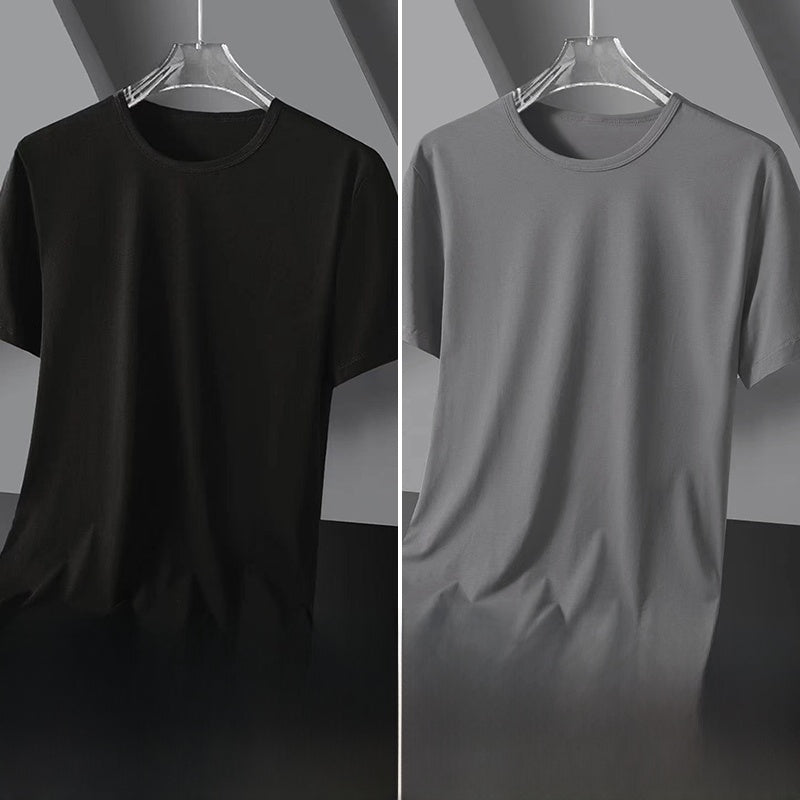 Solid color quick-drying short sleeves
