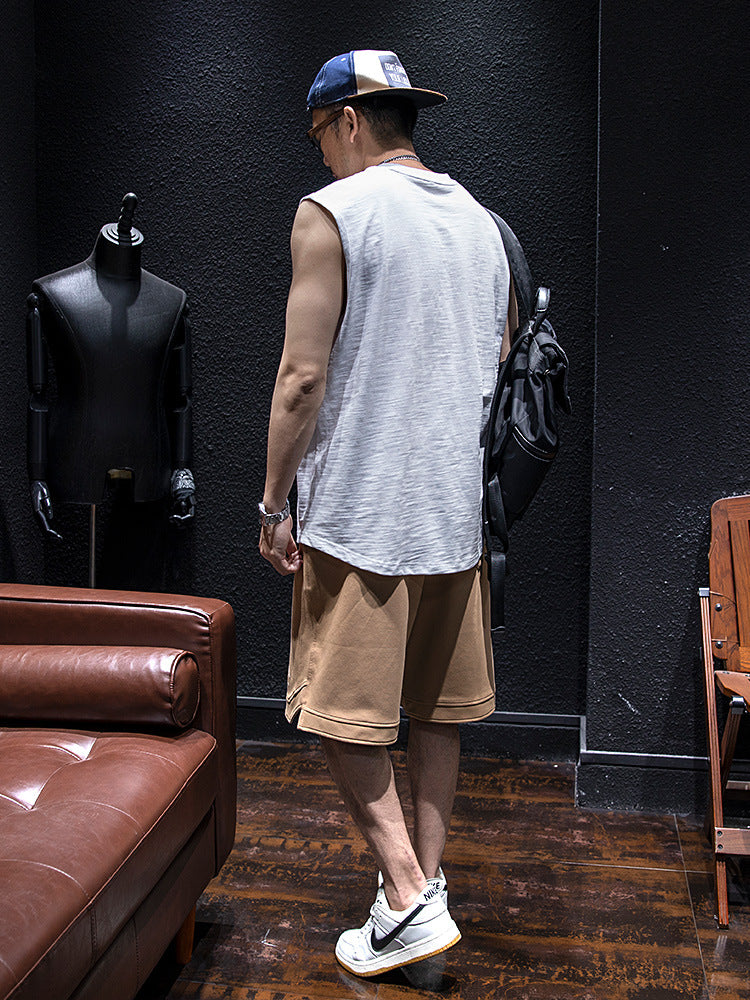Bamboo Cotton Sleeveless Vest Men Summer Loose Fit