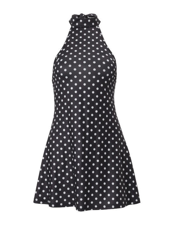 Women's Printed Backless Dress