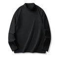 Men's Velvet Half Turtleneck Long Sleeve Shirt