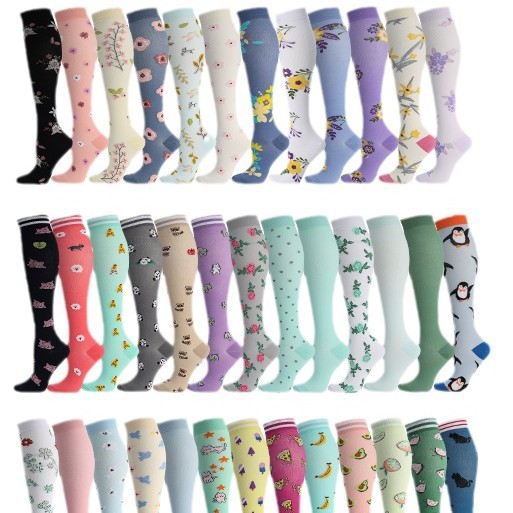 Nylon Compression Socks for Running Cycling Yoga