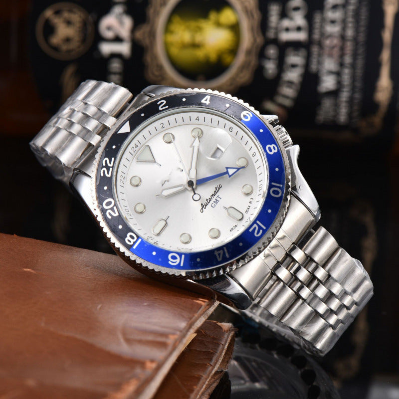 Business Quartz Watch with Interchangeable Straps