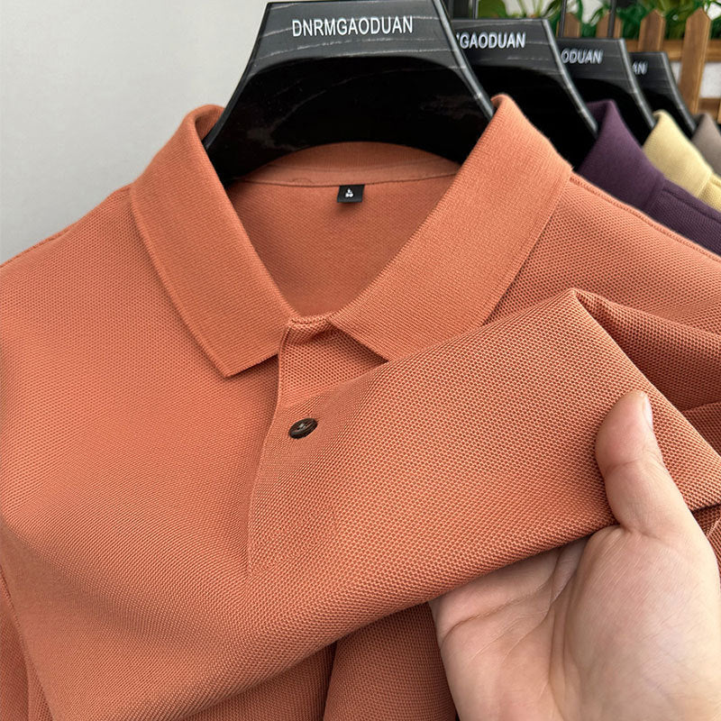 Mens Cotton Polo Shirt Short Sleeve Casual Top