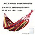 Thickened Nylon Outdoor Hammock Anti-Rollover Striped Swing Bed