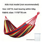 Thickened Nylon Outdoor Hammock Anti-Rollover Striped Swing Bed