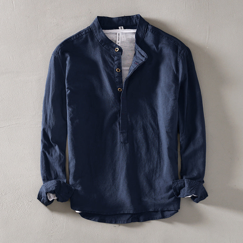 Men's Casual Stand Collar Shirt