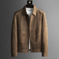 Mens Lapel Collar Wool Blend Jacket