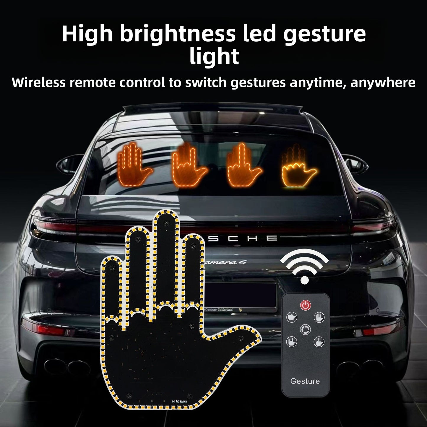 Gesture Control LED Warning Light