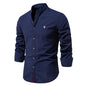 Mens Cotton Long Sleeve Casual Shirt