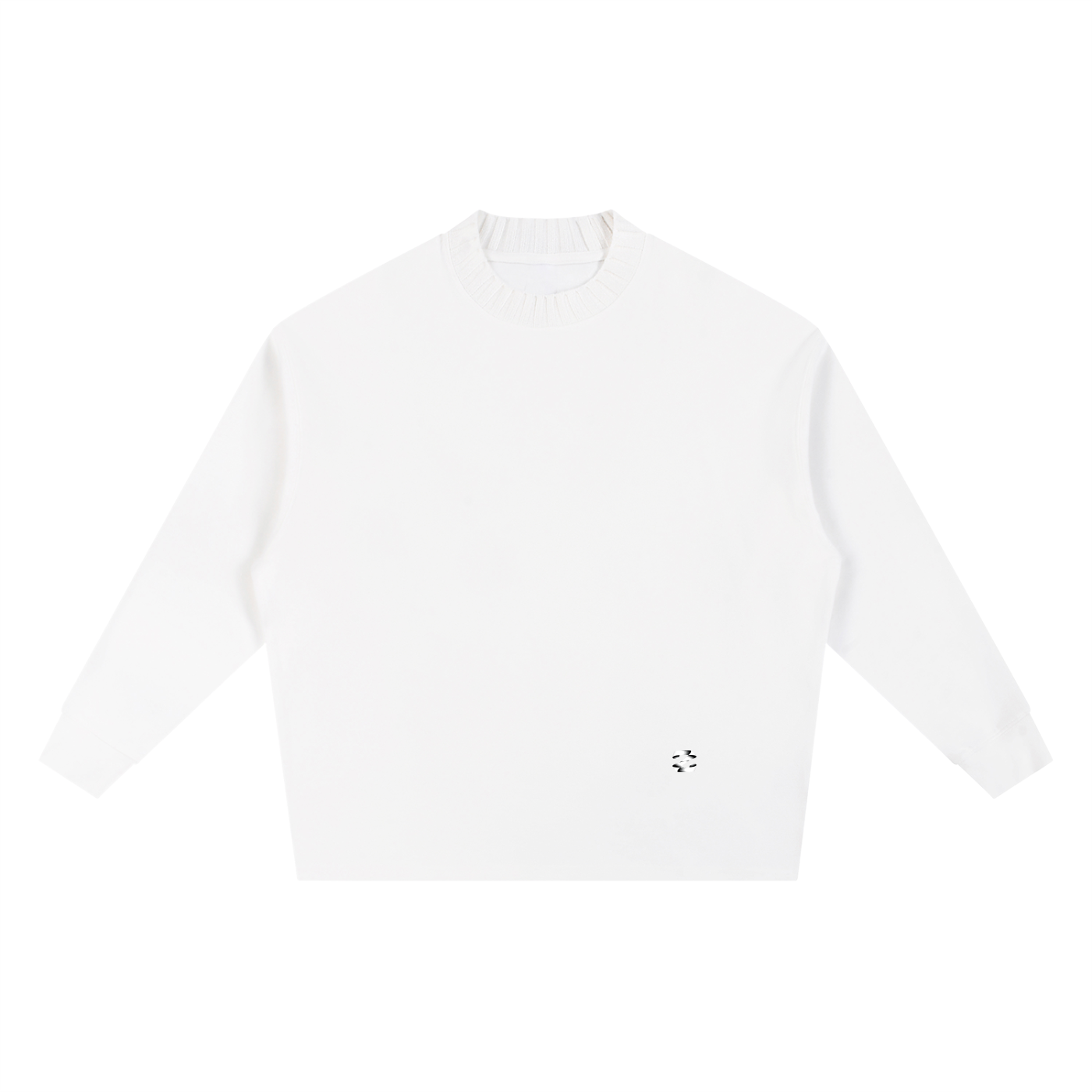 Knitted Round Neck Oversize Sweatshirt