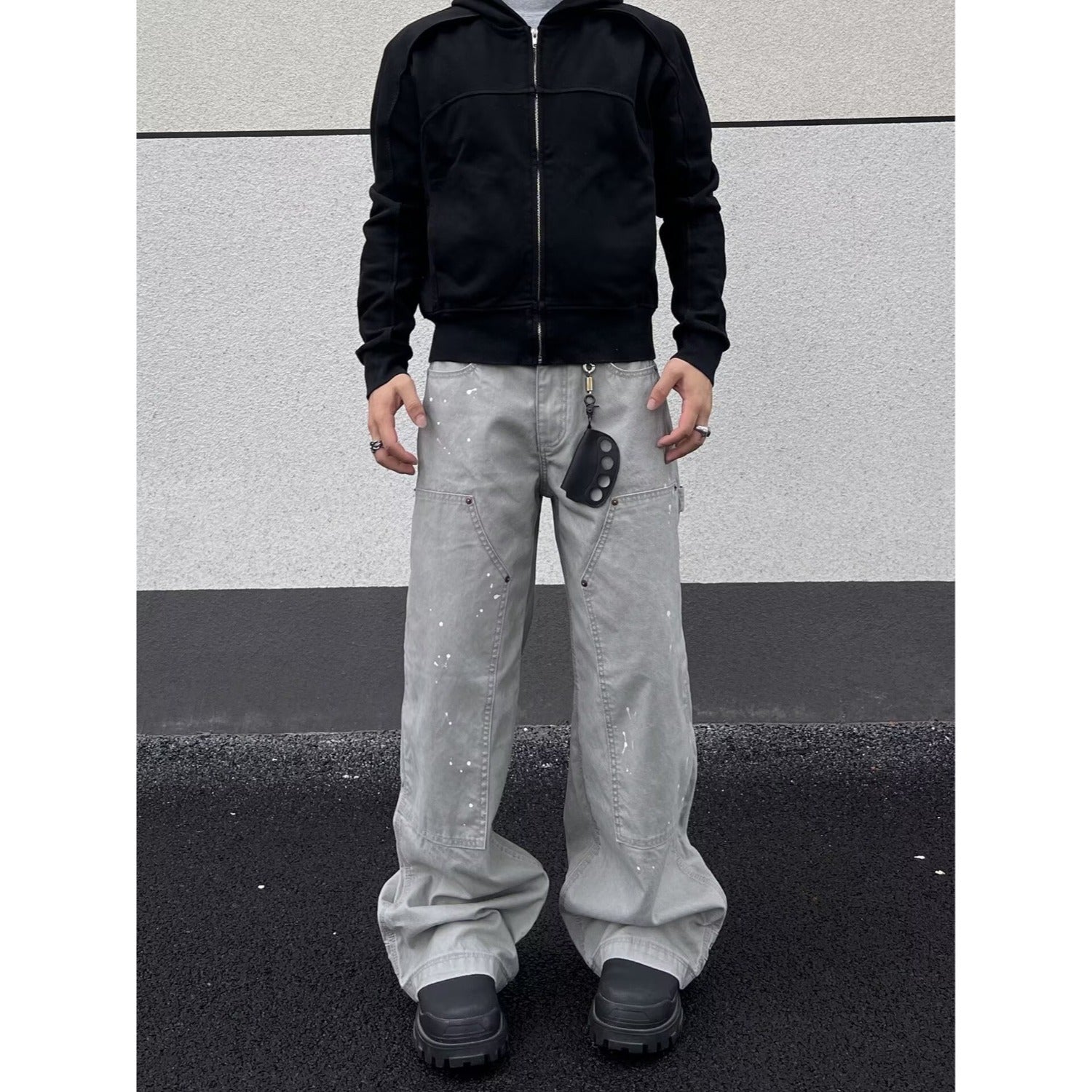 Retro Camouflage Denim Pants