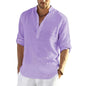 Men's Linen Long-Sleeve T-Shirt
