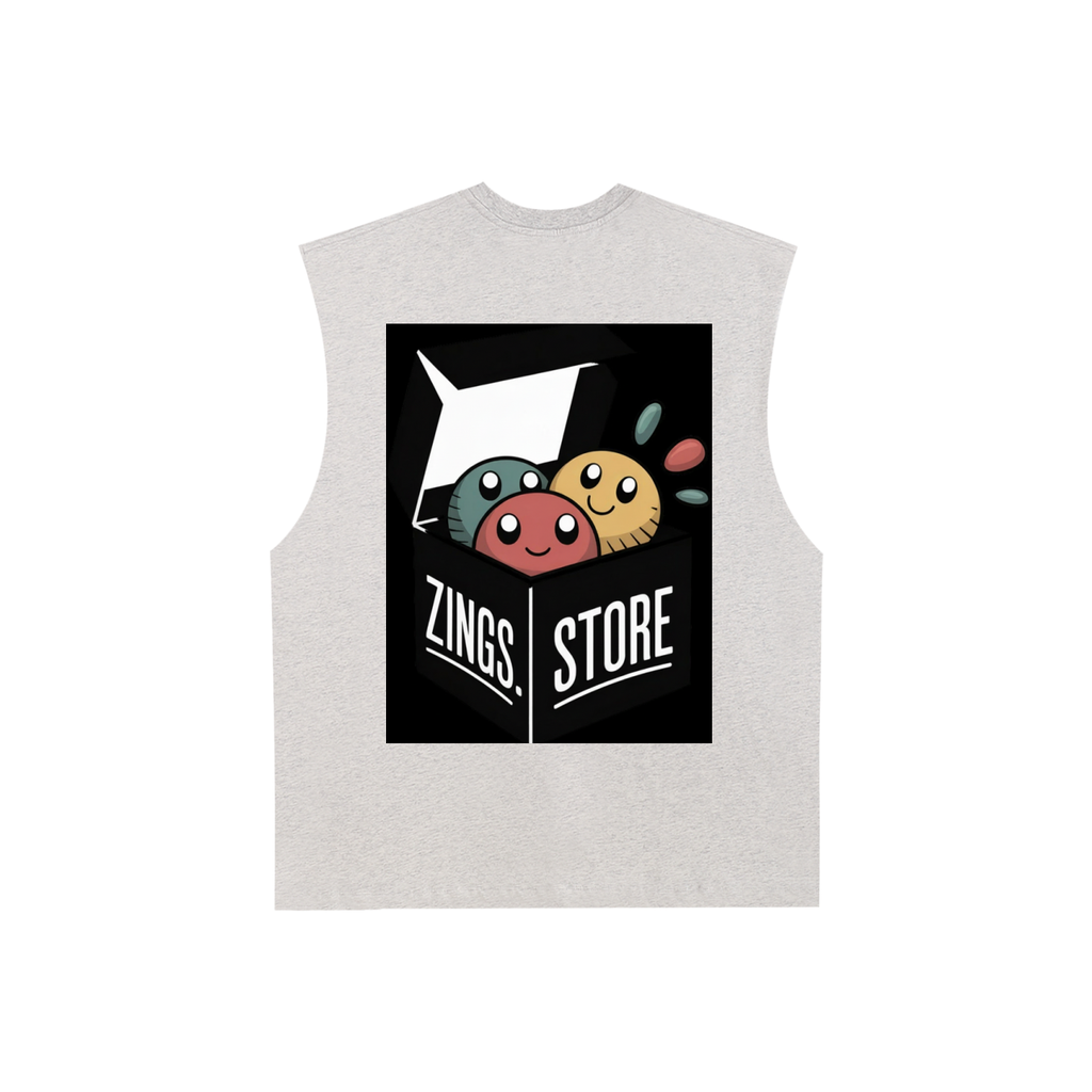 Raw Edge Cotton Tank Top