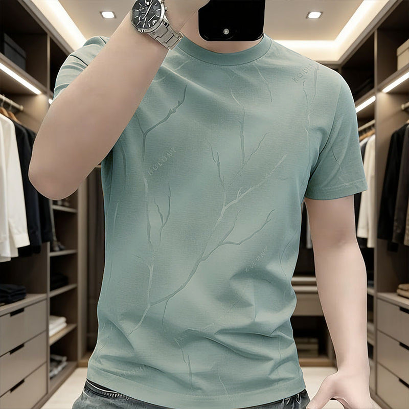 Mens Casual Ice Silk T-Shirt