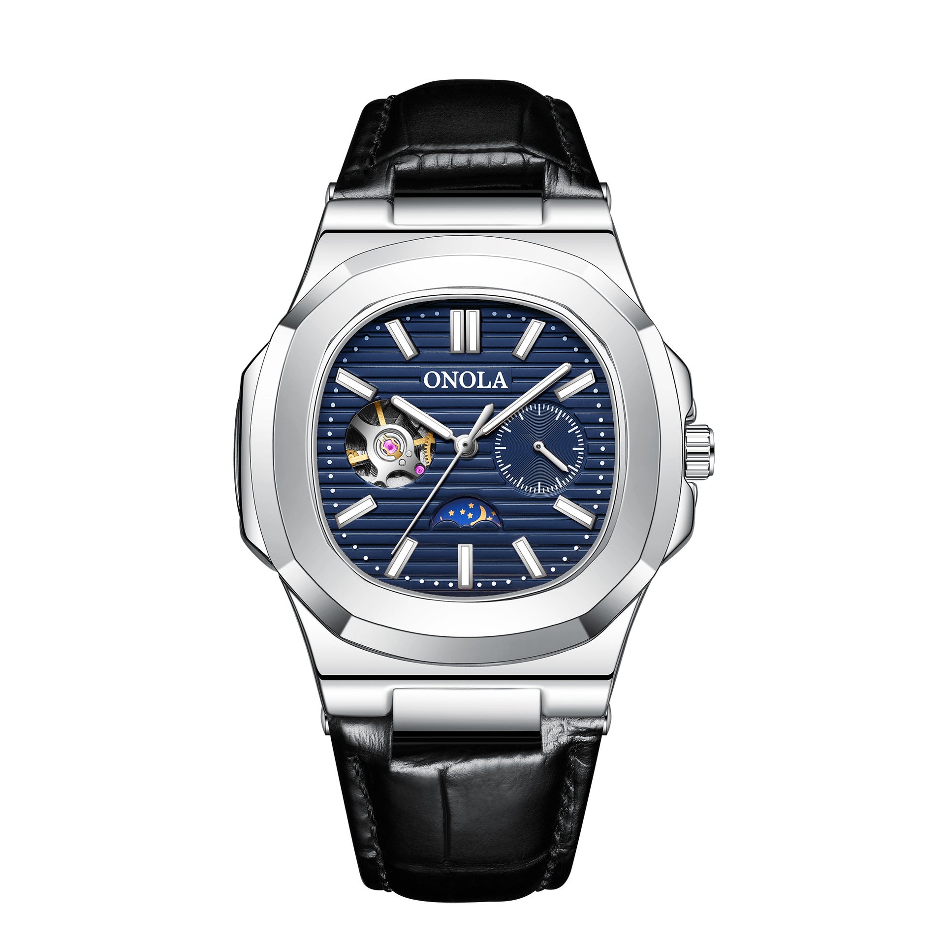 Sun Moon Star Mechanical Watch Men