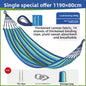 Thickened Nylon Outdoor Hammock Anti-Rollover Striped Swing Bed