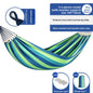 Thickened Nylon Outdoor Hammock Anti-Rollover Striped Swing Bed