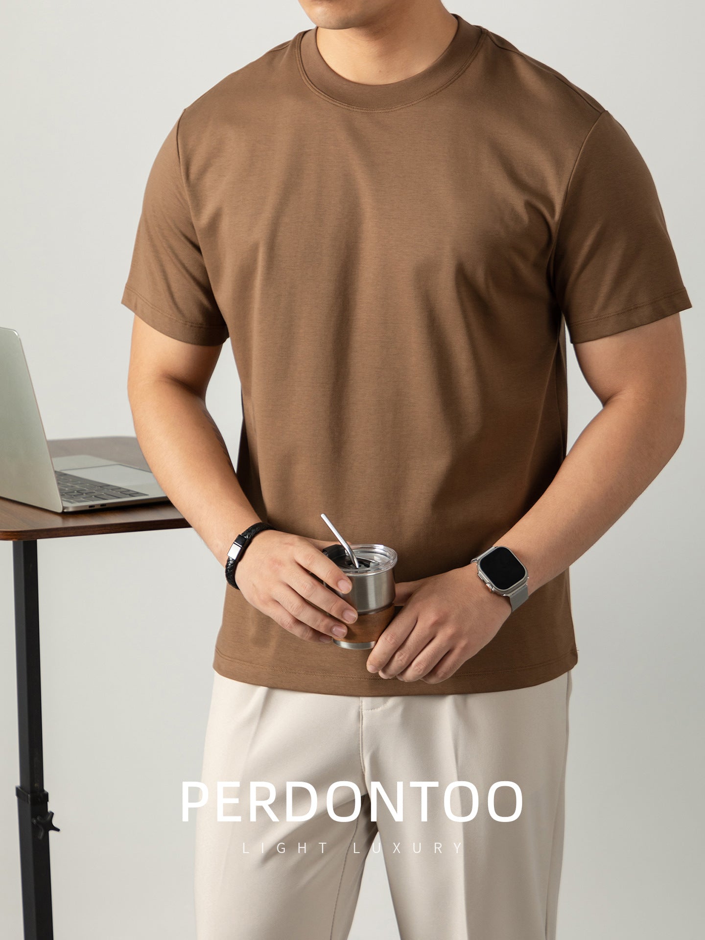 Men's Cool-Feeling Cotton Short Sleeve T-Shirt
