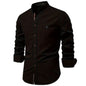 Mens Cotton Long Sleeve Casual Shirt