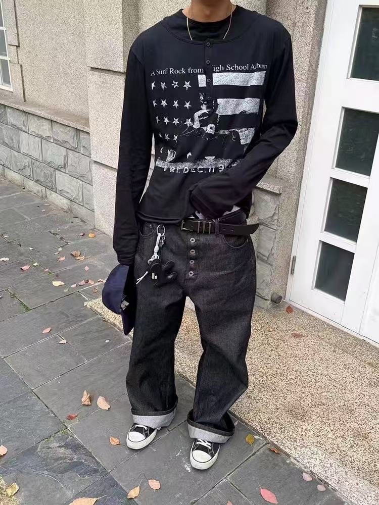 Straight Fit Denim Jeans