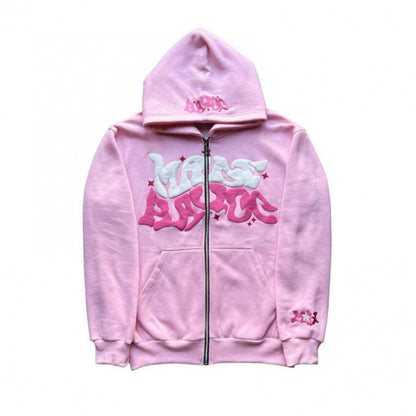 Gothic Punk Zip Up Hoodie Streetwear