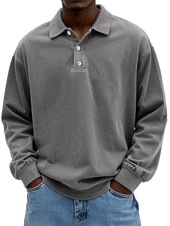 T-shirt with hood and distressed wash finish