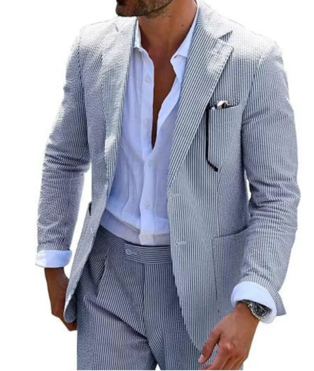 Men's Digital Printing Casual Suit Set