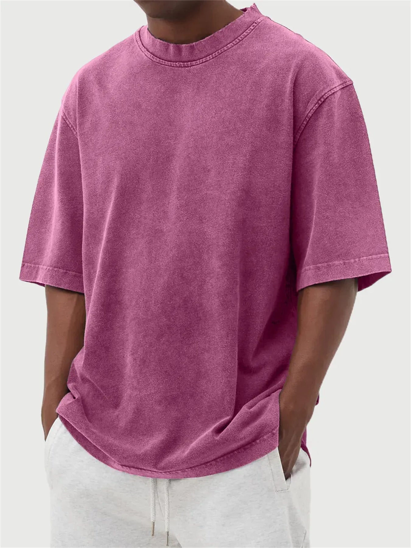 Mens Waffle Print Casual T-shirt