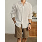 Mens Long Sleeve Cardigan Shirt