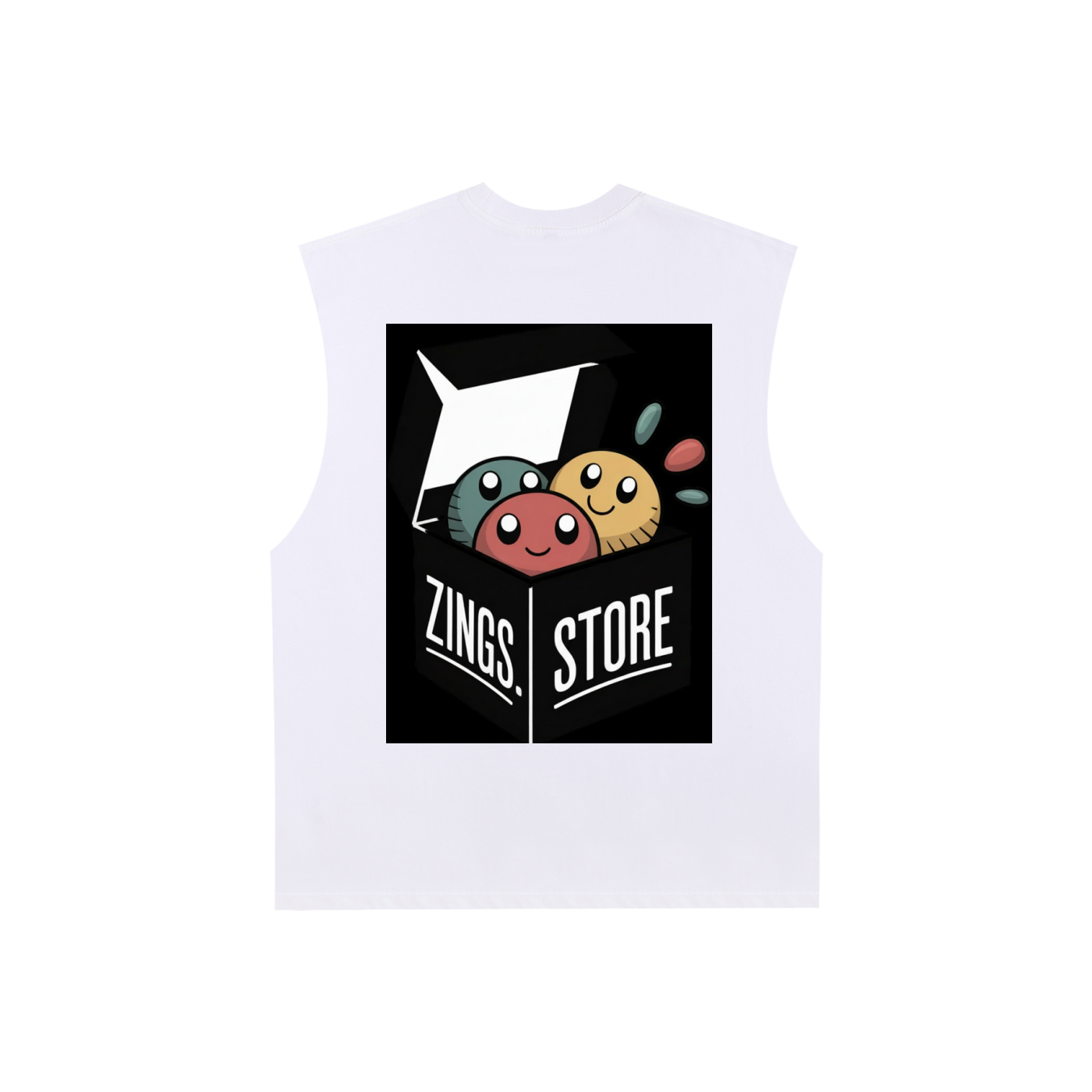 Raw Edge Cotton Tank Top