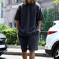 Men's Casual Short Sleeve T-Shirt and Shorts Set