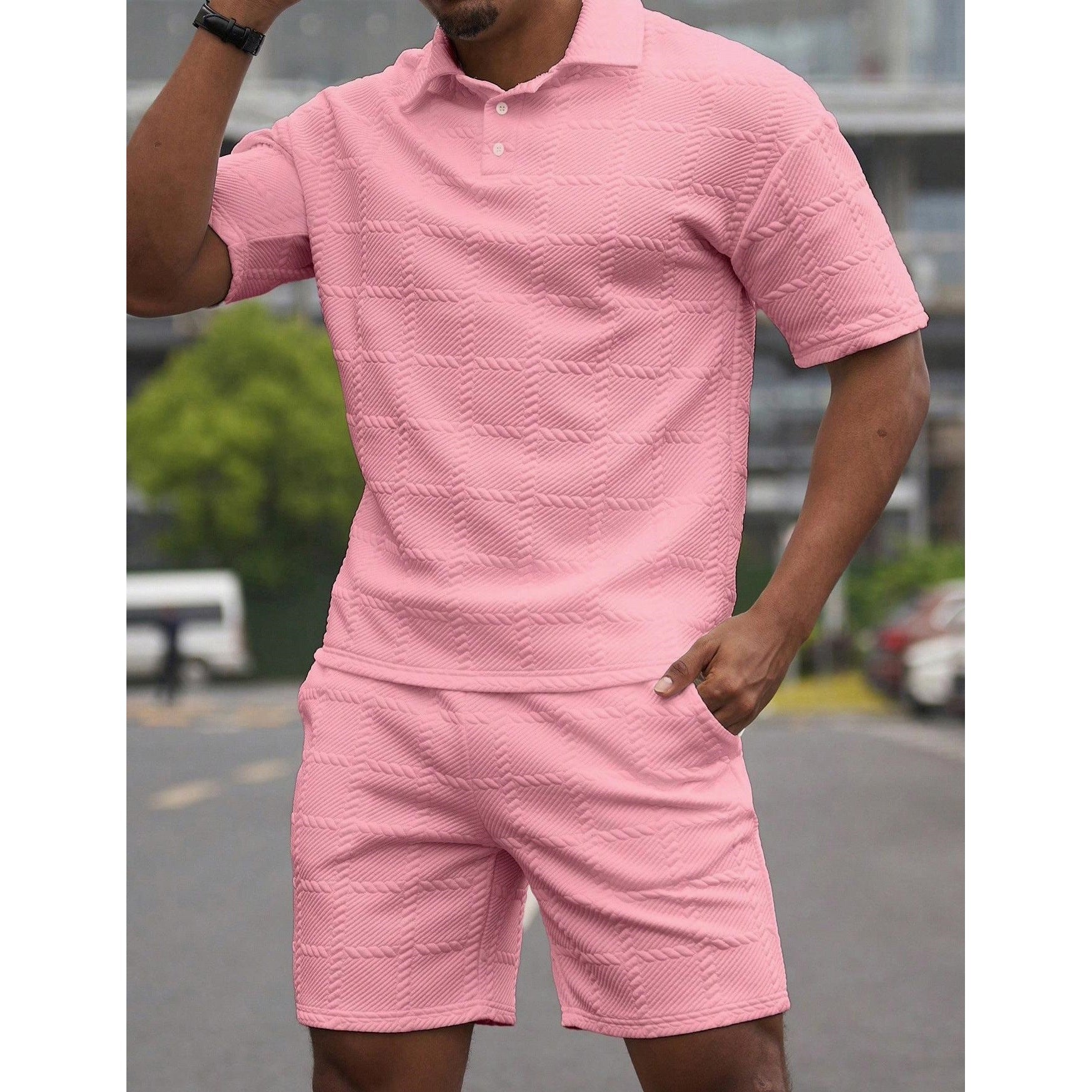 Men's Short-Sleeved Shorts Set Casual Summer Wear