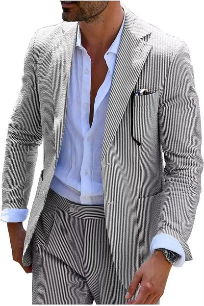 Men's Digital Printing Casual Suit Set