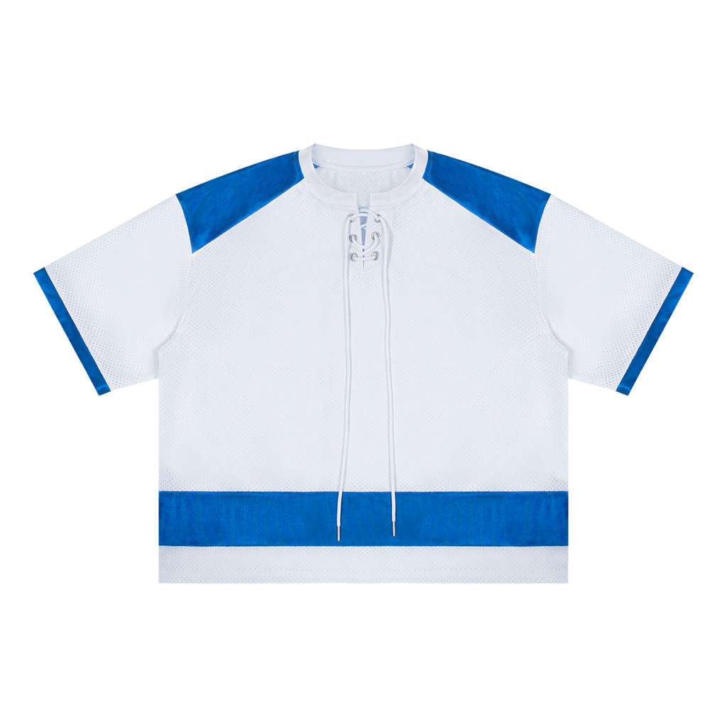 Unisex Raglan Sleeve Mesh Boxy T-Shirt