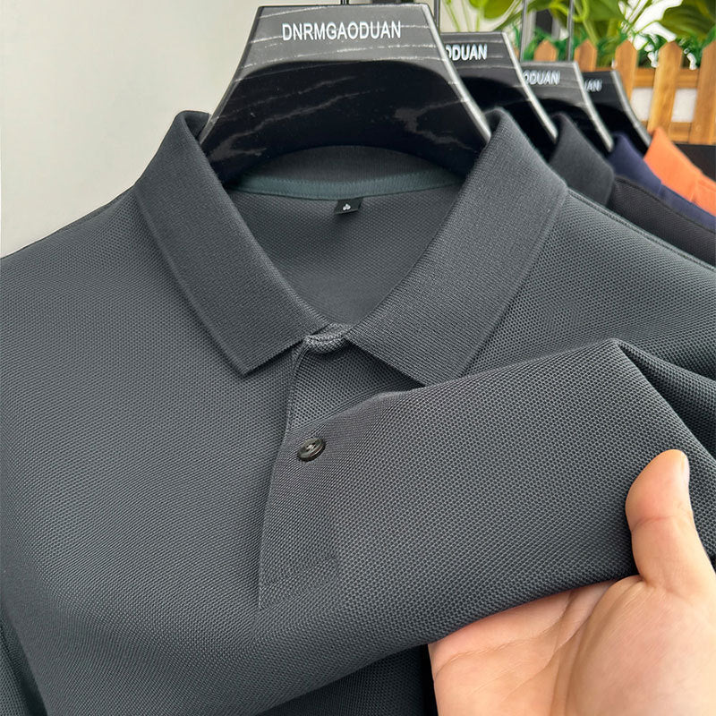 Mens Cotton Polo Shirt Short Sleeve Casual Top