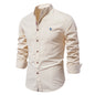 Mens Cotton Long Sleeve Casual Shirt