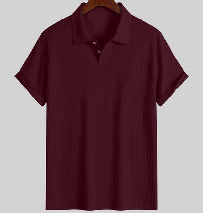Knitted polo fir