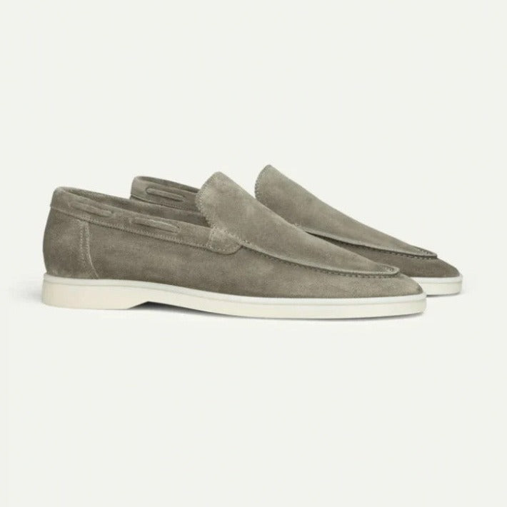 Mens Suede Slip-On Driving Loafers